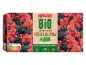 Cocktail bio de fruits rouges (framboises, mûres, fraises, groseilles, myrtilles), 400g, Nutri-Score A.