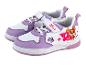 Baskets Paw Patrol pour enfant, blanches et violettes.