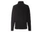Un sweat-shirt en polaire noir à col montant.