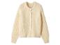 Cardigan en maille crème avec boutons sur le devant