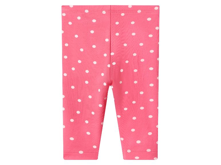 Legging rose à pois blancs pour enfant