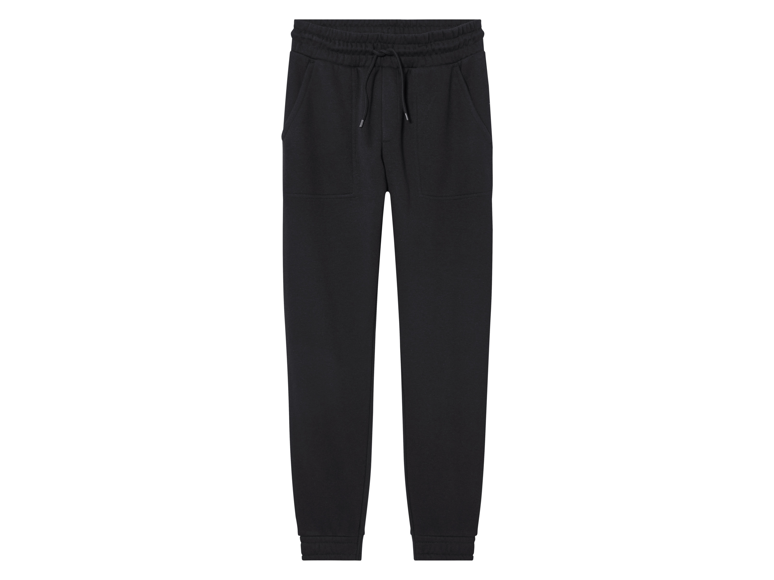 pepperts!® Pantalon molletonné garçon (146/152, noir)
