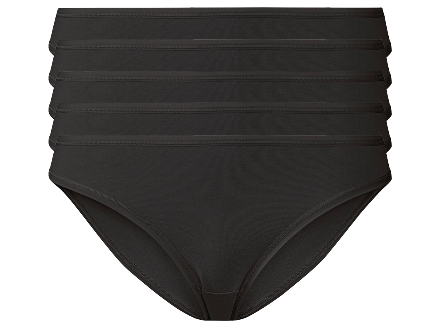 esmara® Lot de 5 culottes gainantes femme (noir)