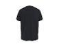 T-shirt de sport noir à manches courtes, vue de dos.