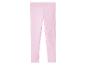 Leggings rose clair côtelés pour enfant.