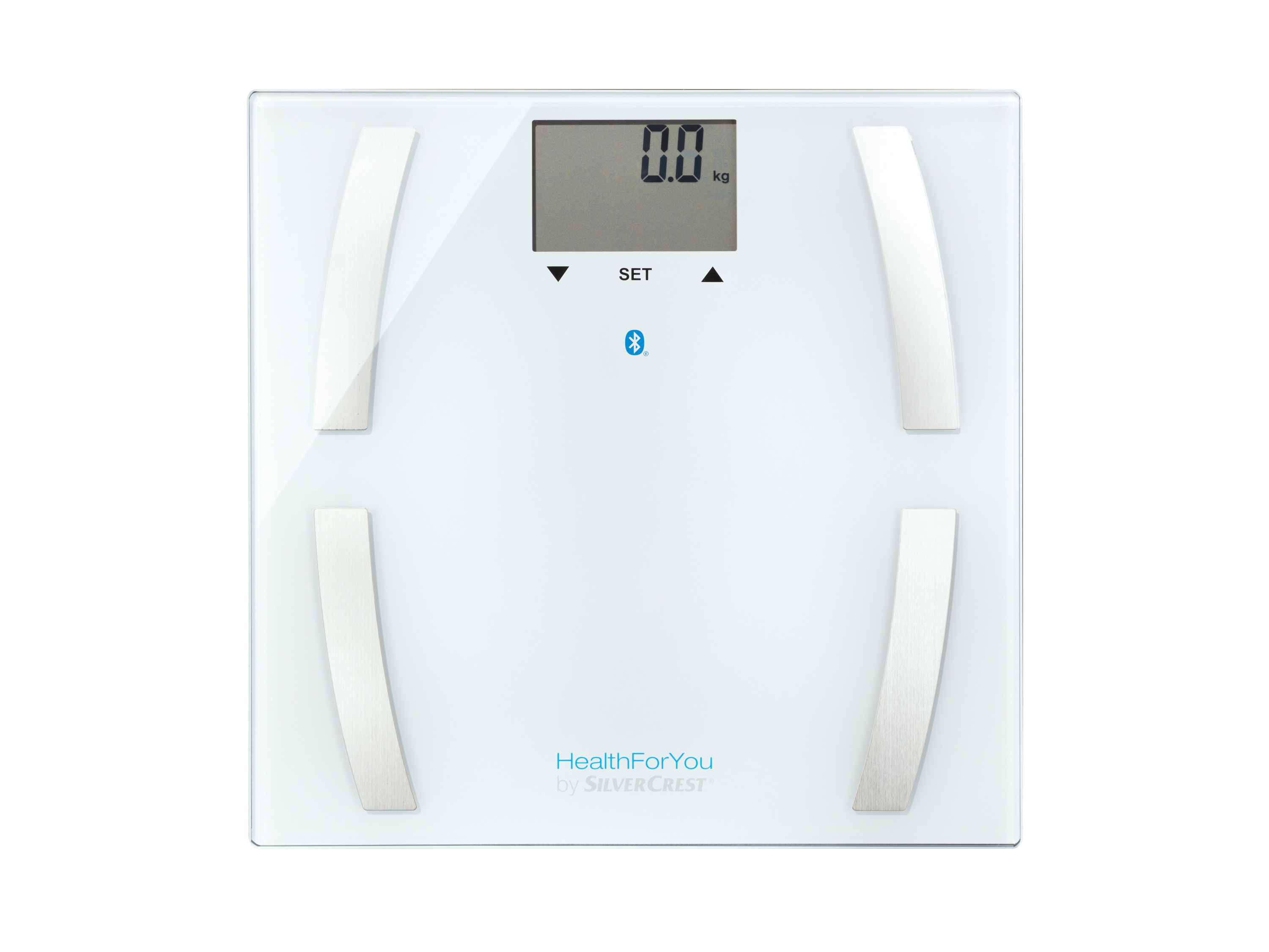 HealthForYou by Silvercrest Pèse-personne impédancemètre SBF 77 (Blanc)