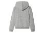 Sweat-shirt gris à capuche.