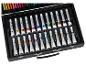 Coffret de peinture Crelado avec tubes d'aquarelle et d'acrylique, et crayons de couleur.