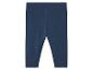 Leggings bébé bleu marine, tissu doux.