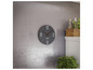 Une horloge murale grise Mebus dans une cuisine moderne.