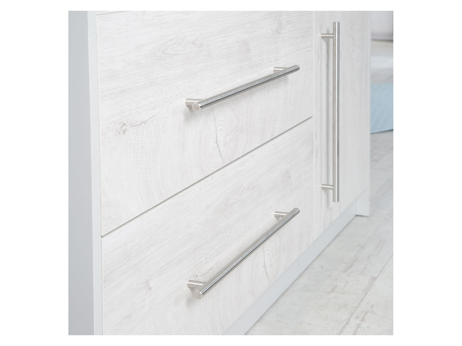 ROBA Commode Maren 2 + Table à Langer – / Chêne Blanchi - vue 3