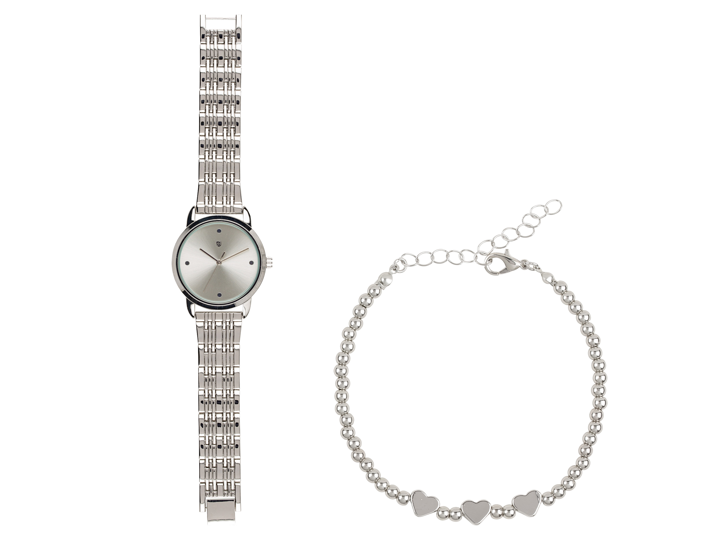 AURIOL® Coffret montre et bijoux avec bracelet (argent)