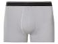 Boxers gris pour hommes avec bande noire.