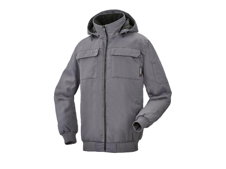 Veste grise Parkside sur fond blanc