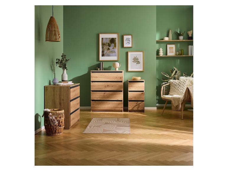 Commode Genève, 80 x 78 x 48 cm, imitation chêne
