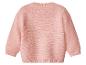 Cardigan bébé tricoté rose, dos