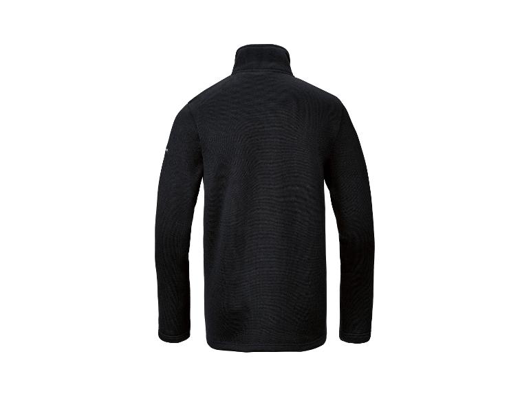 Polaire noire pour homme, vue de dos