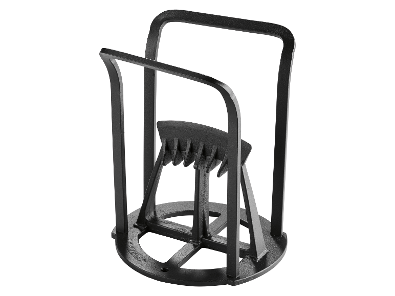 Ouvre-boîte en métal noir.