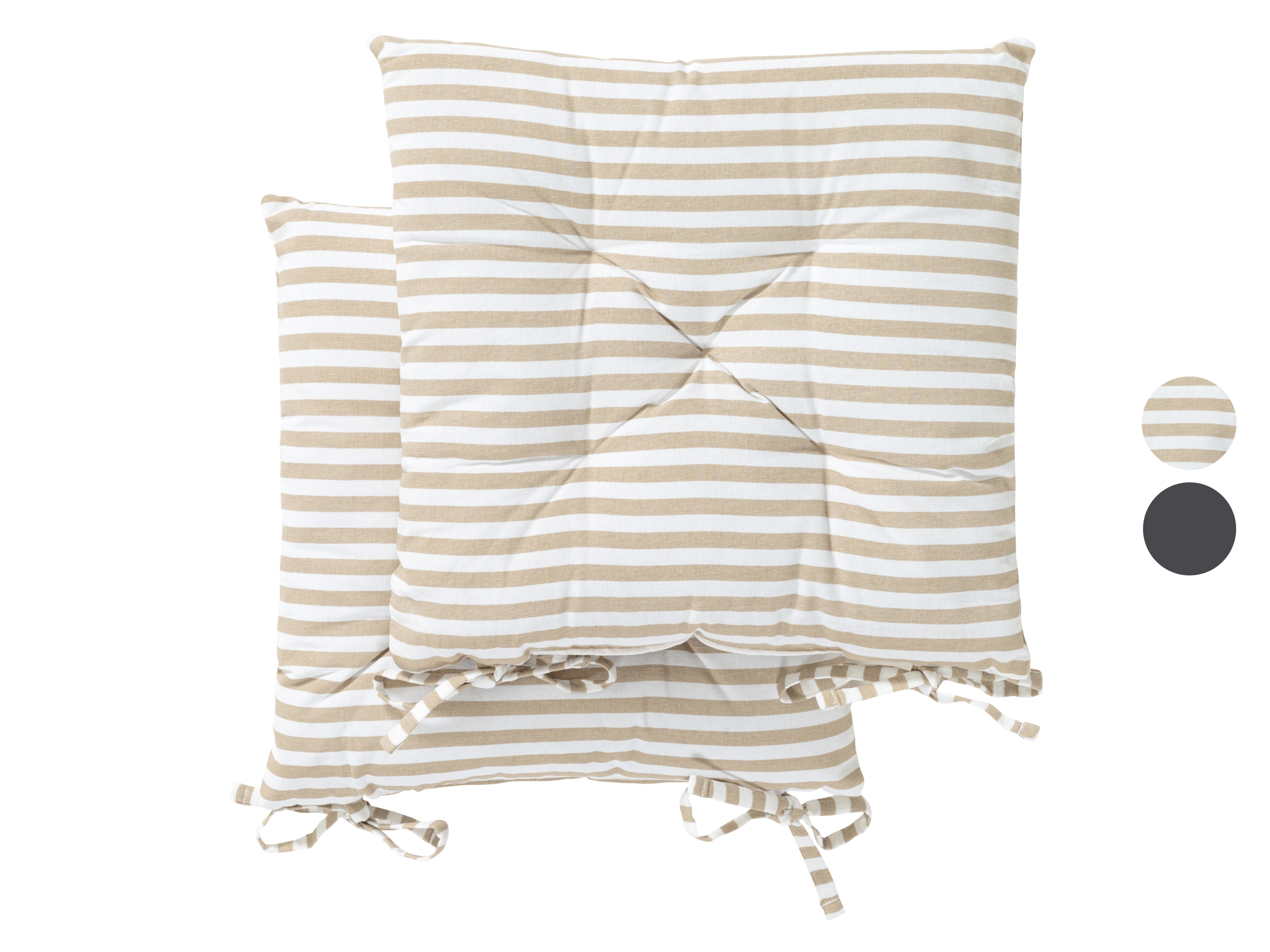 LIVARNO home Lot de 2 coussins de chaise