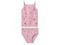 Ensemble de sous-vêtements rose pour enfants avec motif chatons et étoiles
