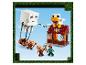 Ensemble LEGO Minecraft avec un Ghast, un poulailler, 2 Piglins et un personnage.