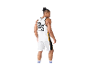 Maillot de basket blanc Crvit avec le numéro 25 dans le dos.