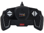 Télécommande noire pour voiture de course miniature avec boutons argentés