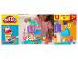Play-Doh Super Glaces : un enfant crée des glaces colorées avec 5 pots de pâte à modeler.