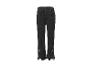 Jean noir pour fille avec taille élastique et nœuds décoratifs sur les jambes.