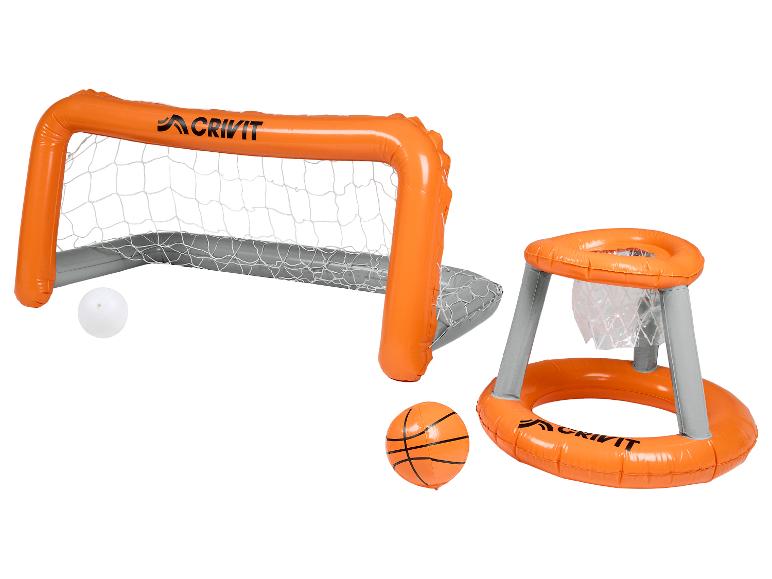 Cage de football gonflable et panier de basket gonflable avec ballons