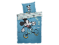 Parure de lit Mickey Mouse : housse de couette et taie d'oreiller.