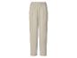 Pantalon ample beige clair avec taille élastique et texture froissée