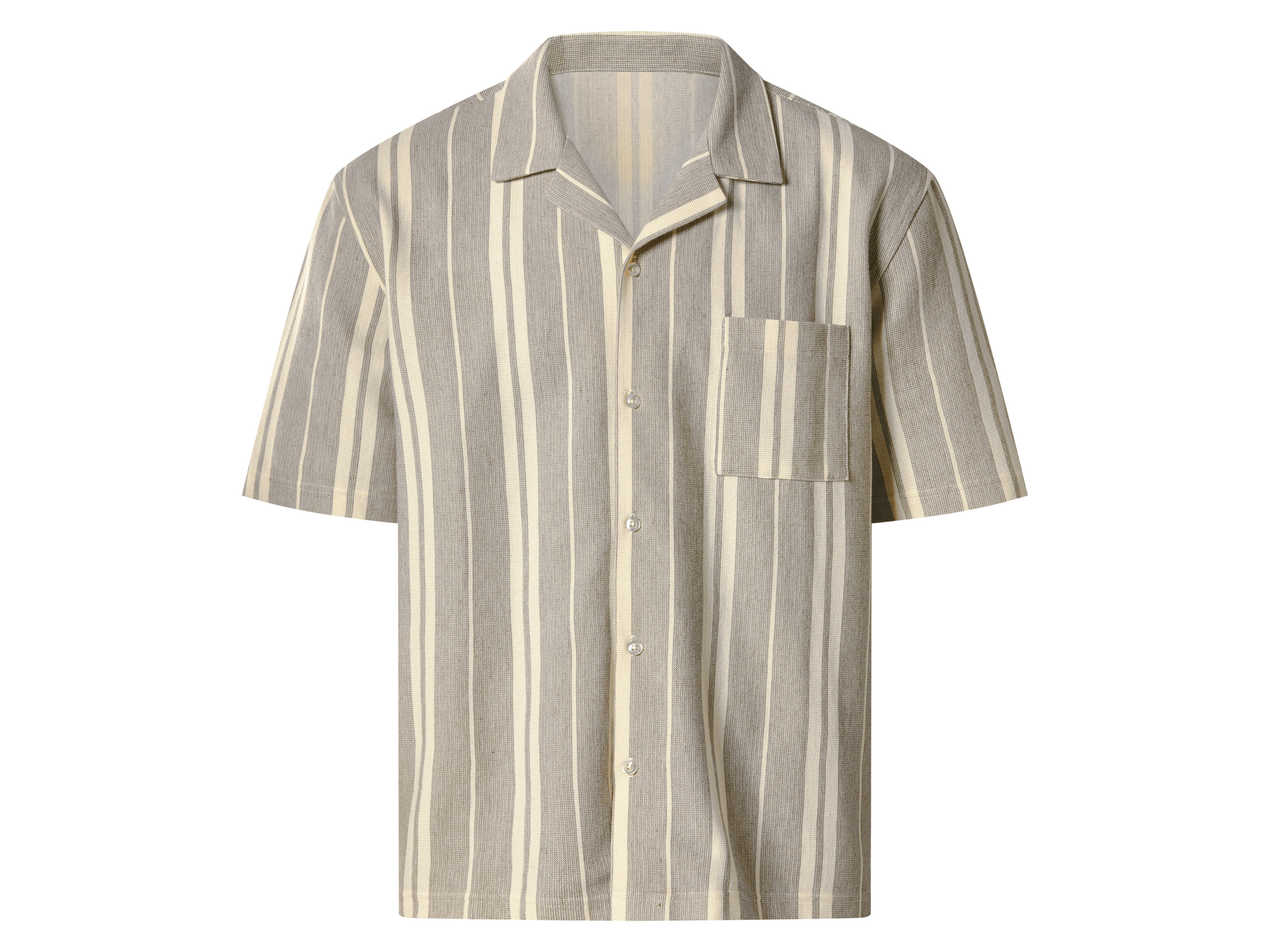 esmara Men Chemise à manches courtes homme (crème/brun, L)