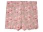 Shorts rose à fleurs pour bébé, motif floral délicat.