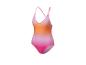 Maillot de bain une pièce, dégradé de rose et orange.