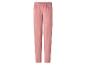 Bas de pyjama en velours rose avec taille élastique.
