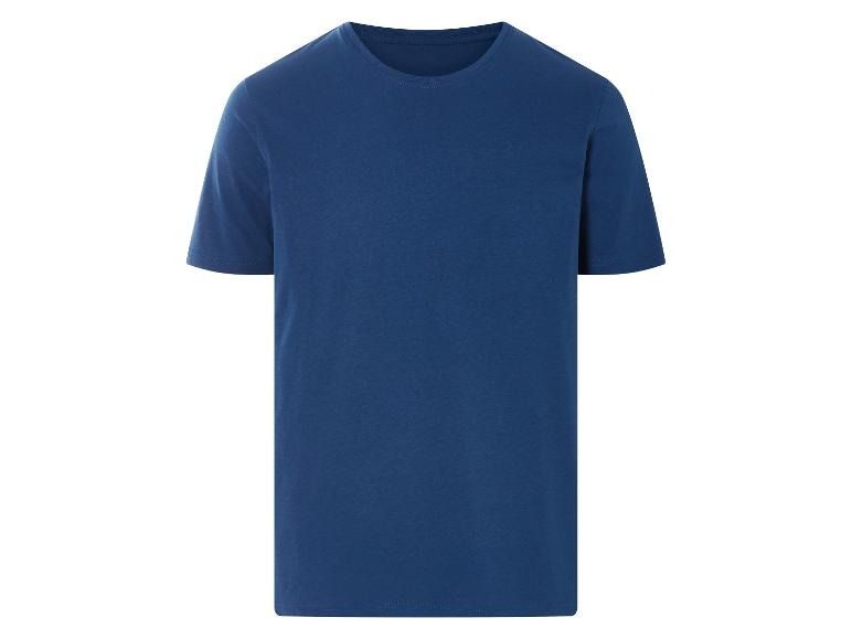 T-shirt bleu marine à manches courtes.