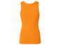 Un débardeur orange pour femme.