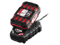 Batterie 20V, 2.0Ah, 40Wh sur un chargeur 2.4A.
