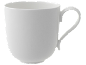 Tasse en céramique blanche au design simple et élégant