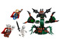 Figurines LEGO de Thor et d'un monstre ailé.