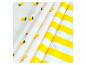 Tissus rayés jaune et blanc, tissu à motifs citron.