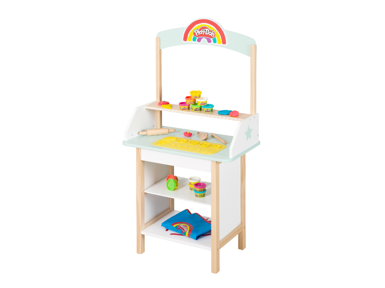 Stand Play-Doh avec accessoires.