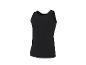 Débardeur noir uni pour homme, coupe ajustée.