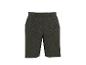 Shorts homme kaki foncé avec texture chevrons et bouton.