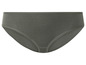 Un slip en coton vert foncé.