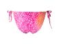 Maillot de bain triangle, imprimé léopard rose et orange.