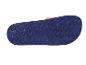 Semelles de tongs bleues avec dessus multicolores.