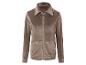 Veste en velours marron à fermeture éclair