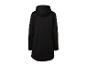 Veste noire pour femme avec capuche, vue de dos